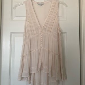 AE babydoll lace sleeveless top